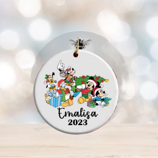 Personalized Mickey & Friends Christmas Ornament