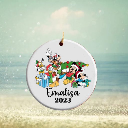 Personalized Mickey & Friends Christmas Ornament