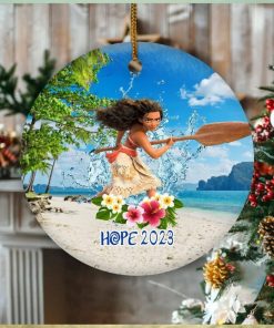 Personalized Moana Ornament, Disney Moana Ornament