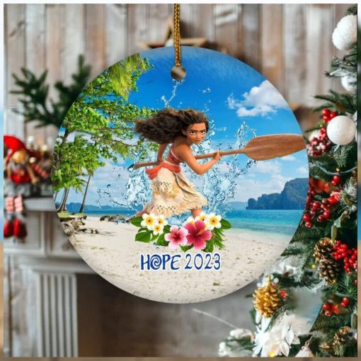 Personalized Moana Ornament, Disney Moana Ornament