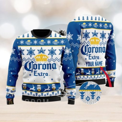 Personalized Name Corona Beer Ugly Christmas Sweater Christmas Gift Ideas