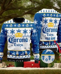 Personalized Name Corona Beer Ugly Christmas Sweater Christmas Gift Ideas