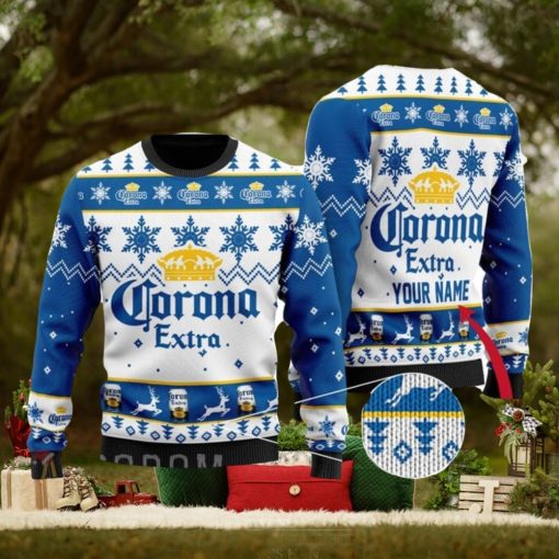 Personalized Name Corona Beer Ugly Christmas Sweater Christmas Gift Ideas