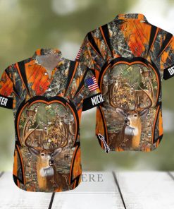 Personalized Name Deer Hunting Custom Hawaiian Shirt