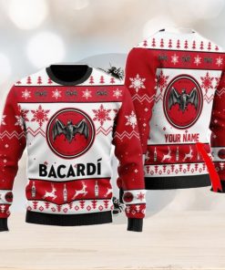 Personalized Name Funny Bacardi Rum Ugly Christmas Sweater Christmas Gift Ideas