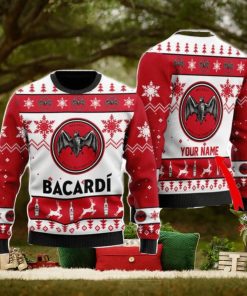 Personalized Name Funny Bacardi Rum Ugly Christmas Sweater Christmas Gift Ideas