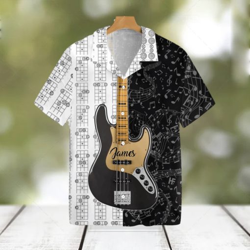 Personalized Name Guitar Custom Hawaiian Shirt