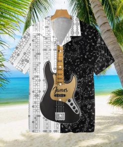 Personalized Name Guitar Custom Hawaiian Shirt