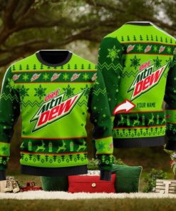 Personalized Name Mountain Dew Ugly Christmas Sweater Christmas Gift Ideas