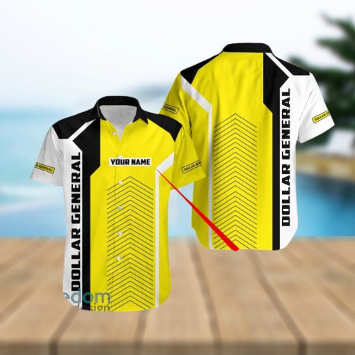 Personalized Name Special Gift Dollar General Short Sleeve 3D Yellow Hawaiian Shirt