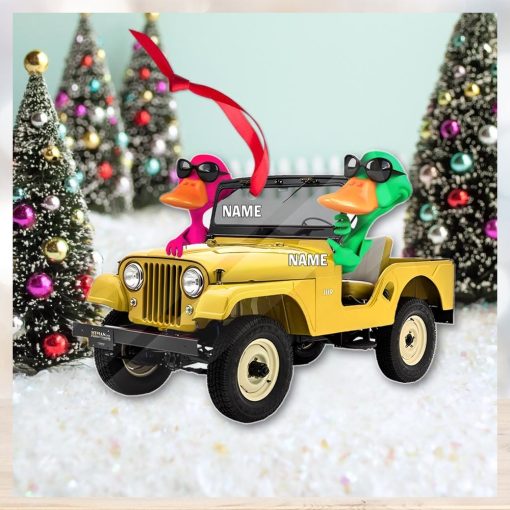 Personalized Ornament Duck Duck Jeep   Off Road Vehicle Christmas Ornament