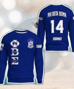 Personalized Phi Beta Sigma Blue 3D Sweater Community Logo For Men And Women Gift Christmas