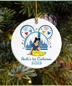 Personalized Princess Snow White Ceramic Ornament, Baby First Christmas Ornaments