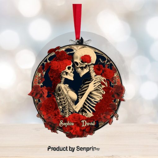 Personalized Skeleton Couple Ornament