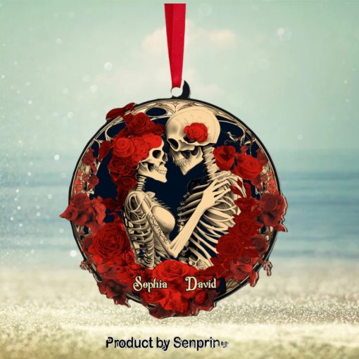 Personalized Skeleton Couple Ornament