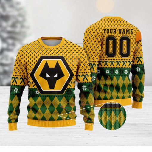 Personalized Wolverhampton Wanderers 3D Ugly Christmas Sweater