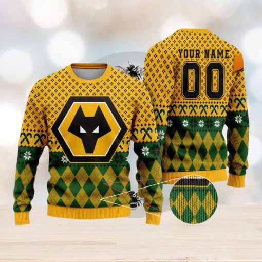 Personalized Wolverhampton Wanderers 3D Ugly Christmas Sweater