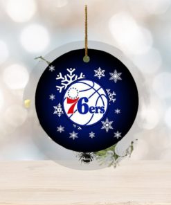 Philadelphia 76ers NBA 2023 Holiday Gifts Custome Name Merry Christmas Decorations Ornament