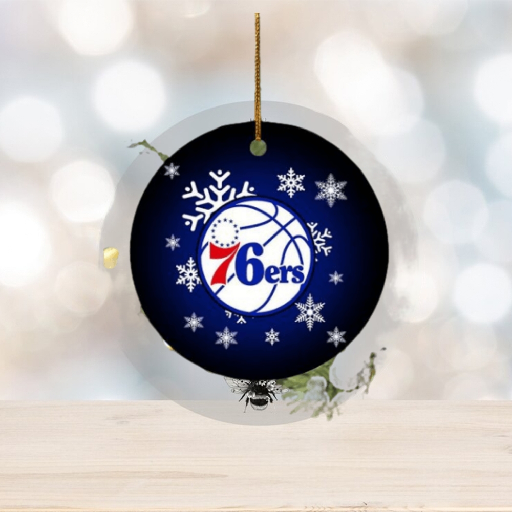 Philadelphia 76ers NBA 2023 Holiday Gifts Custome Name Merry Christmas Decorations Ornament Philadelphia 76ers NBA 2023 Holiday Gifts Custome Name Merry Christmas Decorations Ornament