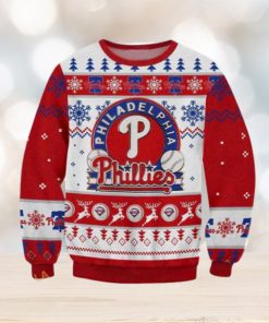 Philadelphia Baseball Ugly Christmas Sweater 2023, Phillies 3D Sweater