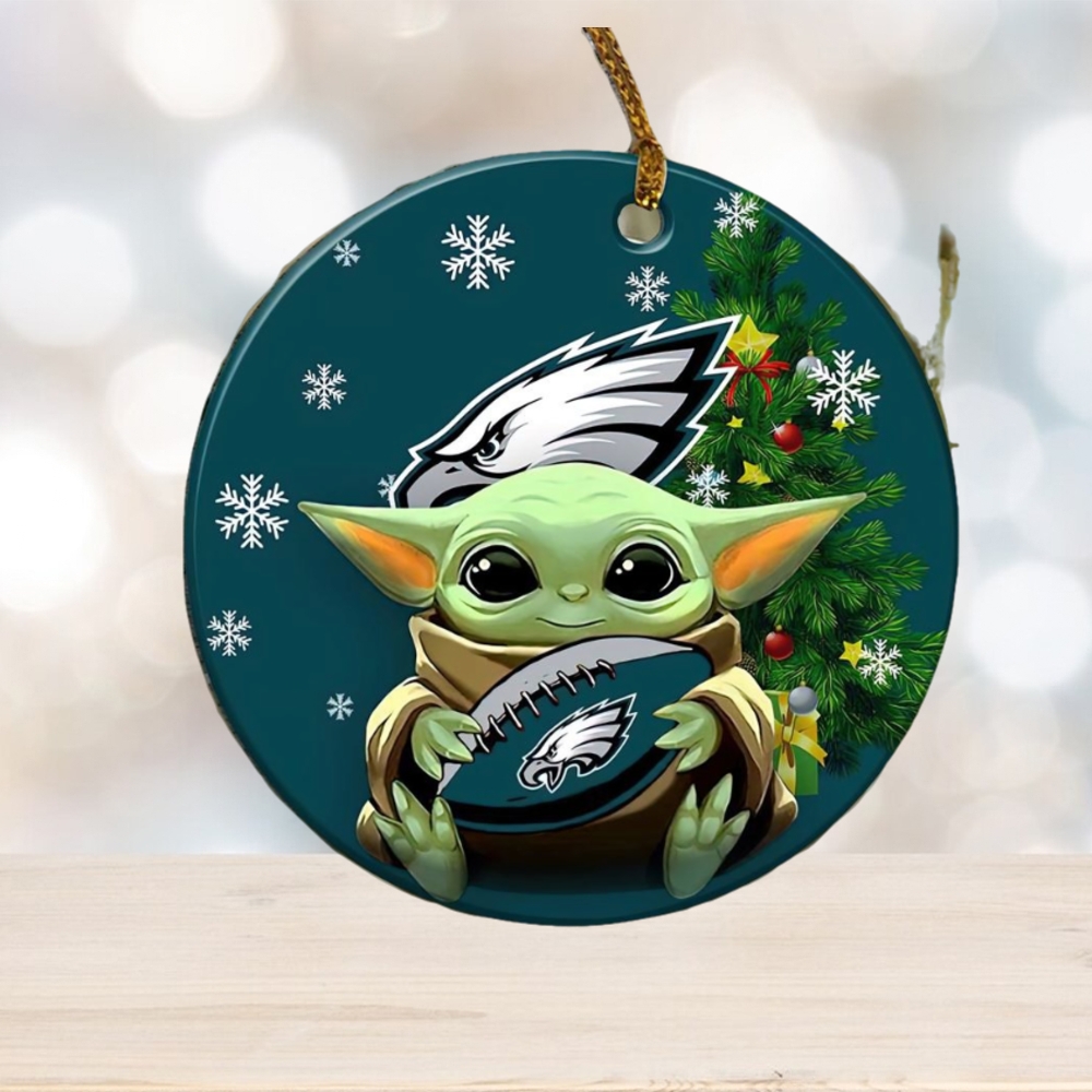 Philadelphia Eagles Baby Yoda NFL Football Ornaments Philadelphia Eagles Baby Yoda NFL Football Ornaments