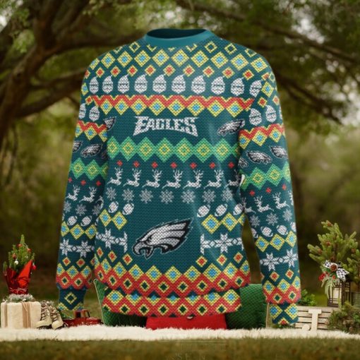 Philadelphia Eagles Colorful Ugly Christmas Sweater