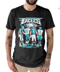 Philadelphia Eagles Kelce Cox Hurts and Swift Signatures shirt
