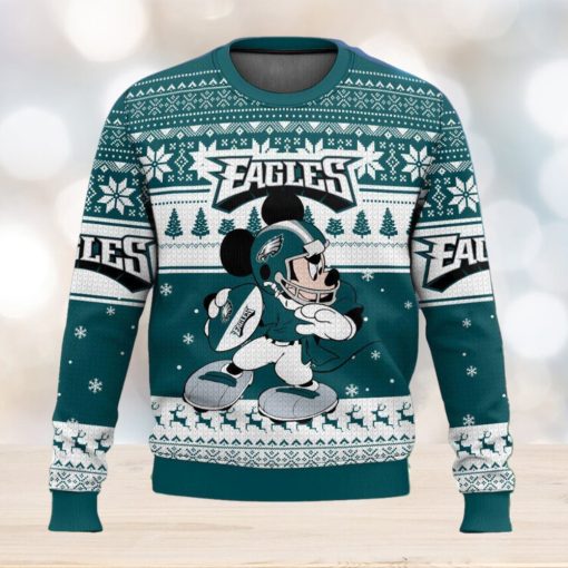 Philadelphia Eagles Mickey Mouse Ugly Christmas Sweater