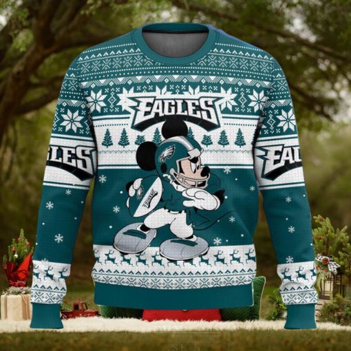 Philadelphia Eagles Mickey Mouse Ugly Christmas Sweater