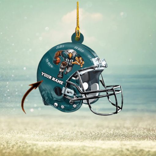 Philadelphia Eagles NFL Helmet Personalized Xmas Gift Christmas Tree Decorations Ornament