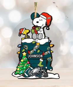 Philadelphia Eagles NFL Snoopy Ornament Personalized Christmas 2023 Holidays