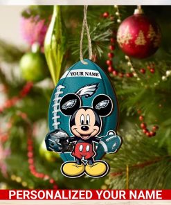 Philadelphia Eagles Personalized Your Name Mickey Mouse And NFL Team Ornament SP161023185ID03