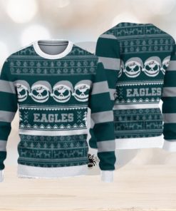 Philadelphia Eagles Pumpkin Ugly Christmas Sweater 3D Gift For Fans