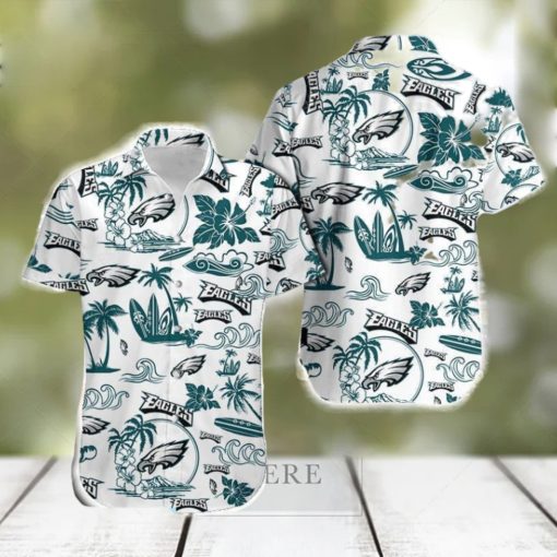 Philadelphia Eagles Traditional Hawaiian Shirt And Short For Men Gift, Short Beach For Family Christmas