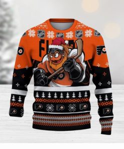 Philadelphia Flyers Funny Ugly Christmas Sweater Angry For Men And Women Custom Name Gift Fans