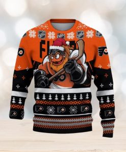 Philadelphia Flyers Funny Ugly Christmas Sweater Angry For Men And Women Custom Name Gift Fans