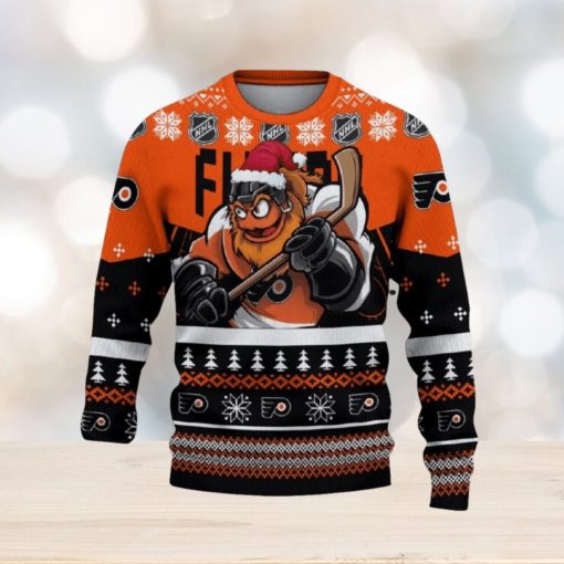 Philadelphia Flyers Funny Ugly Christmas Sweater Angry For Men And Women Custom Name Gift Fans