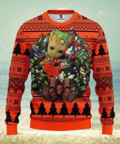 Philadelphia Flyers Groot Hug Xmas Ugly Christmas Sweater Best Christmas Gift Ideas