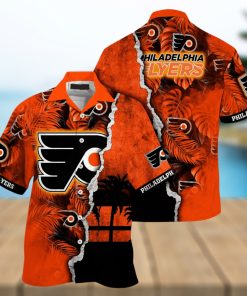 Philadelphia Flyers NHL Hawaiian Shirt Custom Heatwave Aloha Shirt