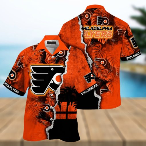 Philadelphia Flyers NHL Hawaiian Shirt Custom Heatwave Aloha Shirt