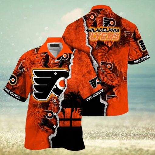 Philadelphia Flyers NHL Hawaiian Shirt Custom Heatwave Aloha Shirt