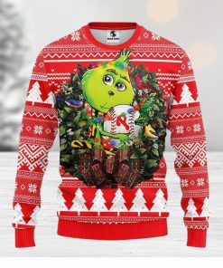 Philadelphia Phillies Grinch Hug Christmas Ugly Sweater Christmas Gift For Fans Party Hoiliday Gift