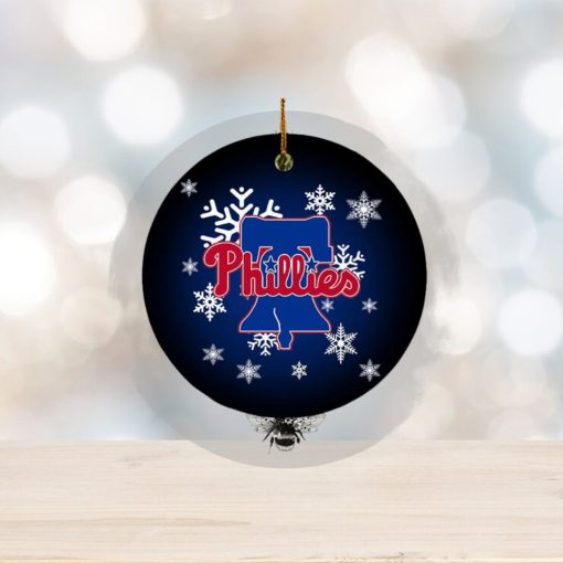 Philadelphia Phillies MLB Merry Christmas Holiday Decorations Ornament