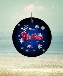 Philadelphia Phillies MLB Merry Christmas Holiday Decorations Ornament