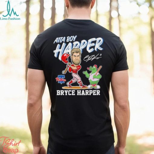 Philadelphia Phillies Mascot Atta Boy Harper Bryce Harper Signature Shirt