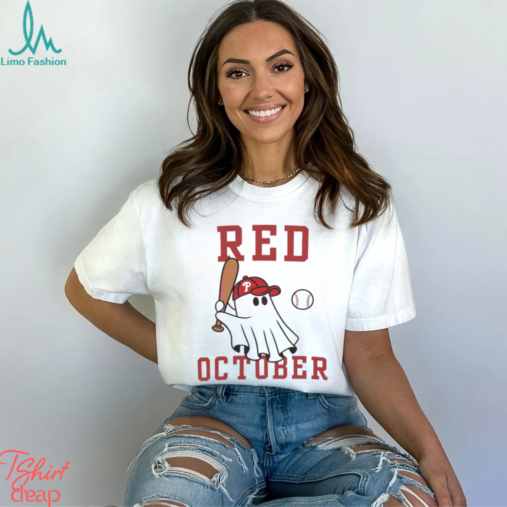 Phillies Philly Red October Cute Ghost shirt - Limotees