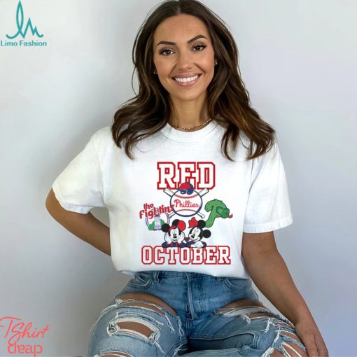 Phillies Red October Mickey Mouse shirt