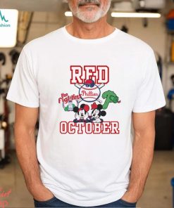 Phillies Red October Mickey Mouse shirt