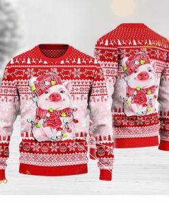 Pig 3D Ugly Christmas Sweater, Funny Womens Christmas Sweater