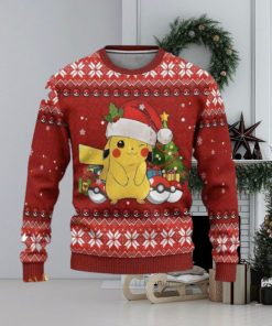 Pikachu Anime Ugly Christmas Sweater, Cute Ugly Christmas Sweater